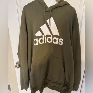 Adidas Men's Forest Green Hoodie